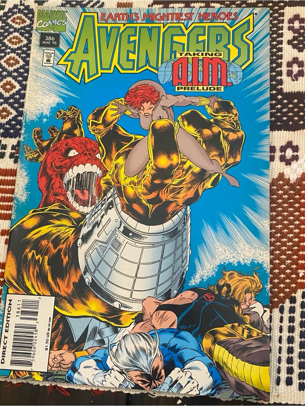 Book, #386 Avengers Taking A.I.M. Comic